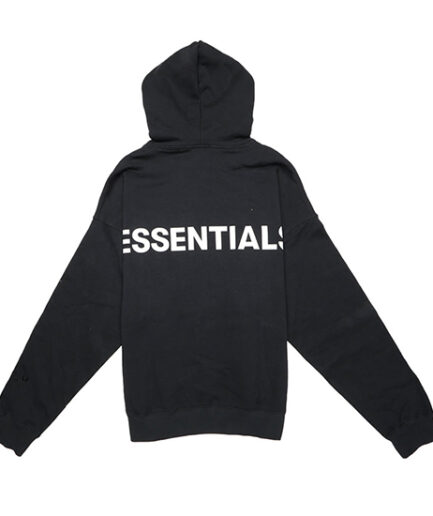 Essentials 3M Logo Pullover Black Hoodie
