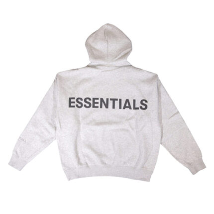 Essentials 3M Logo Pullover White Hoodie