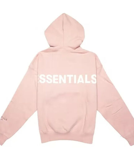 Essentials 3M Logo Pullover Pink Hoodie