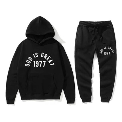 Essentials God Is Great Black Tracksuit
