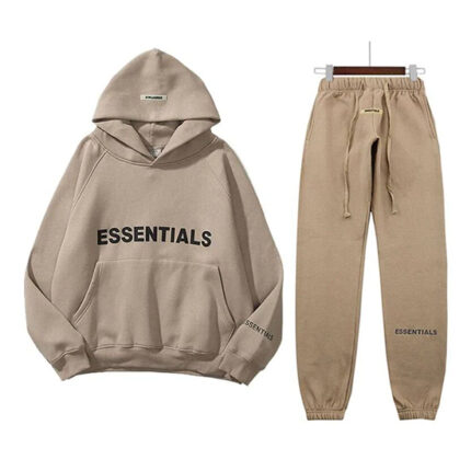 Essentials Oversized Brown Tracksuit