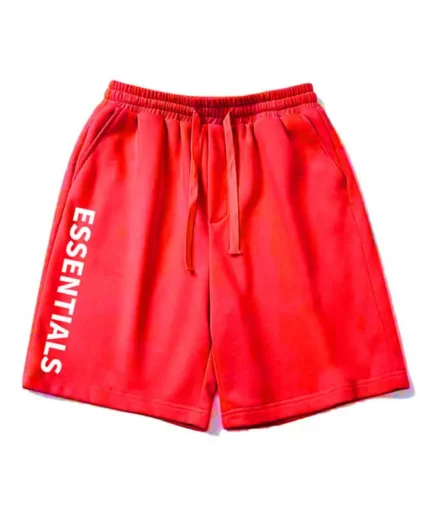 Red Essentials Sweat Shorts