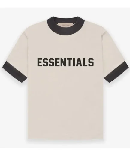 Essentials Kids V-Neck Wheat T-Shirt